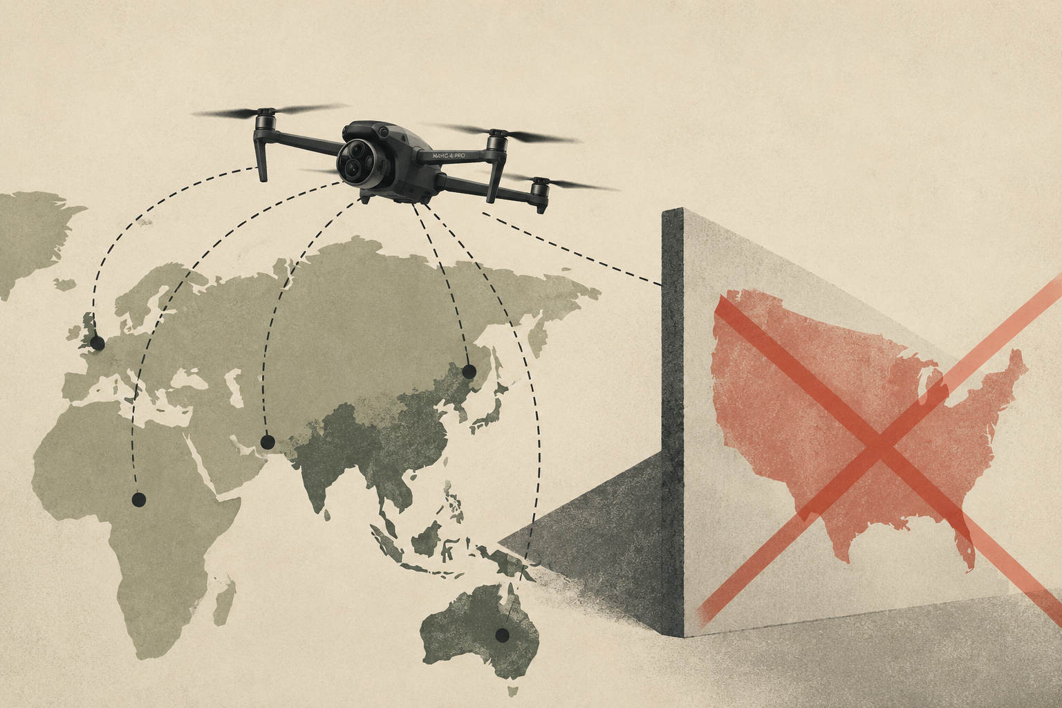 DJI's “everywhere but America” playbook: the Mavic 4 Pro ships globally, skips the US