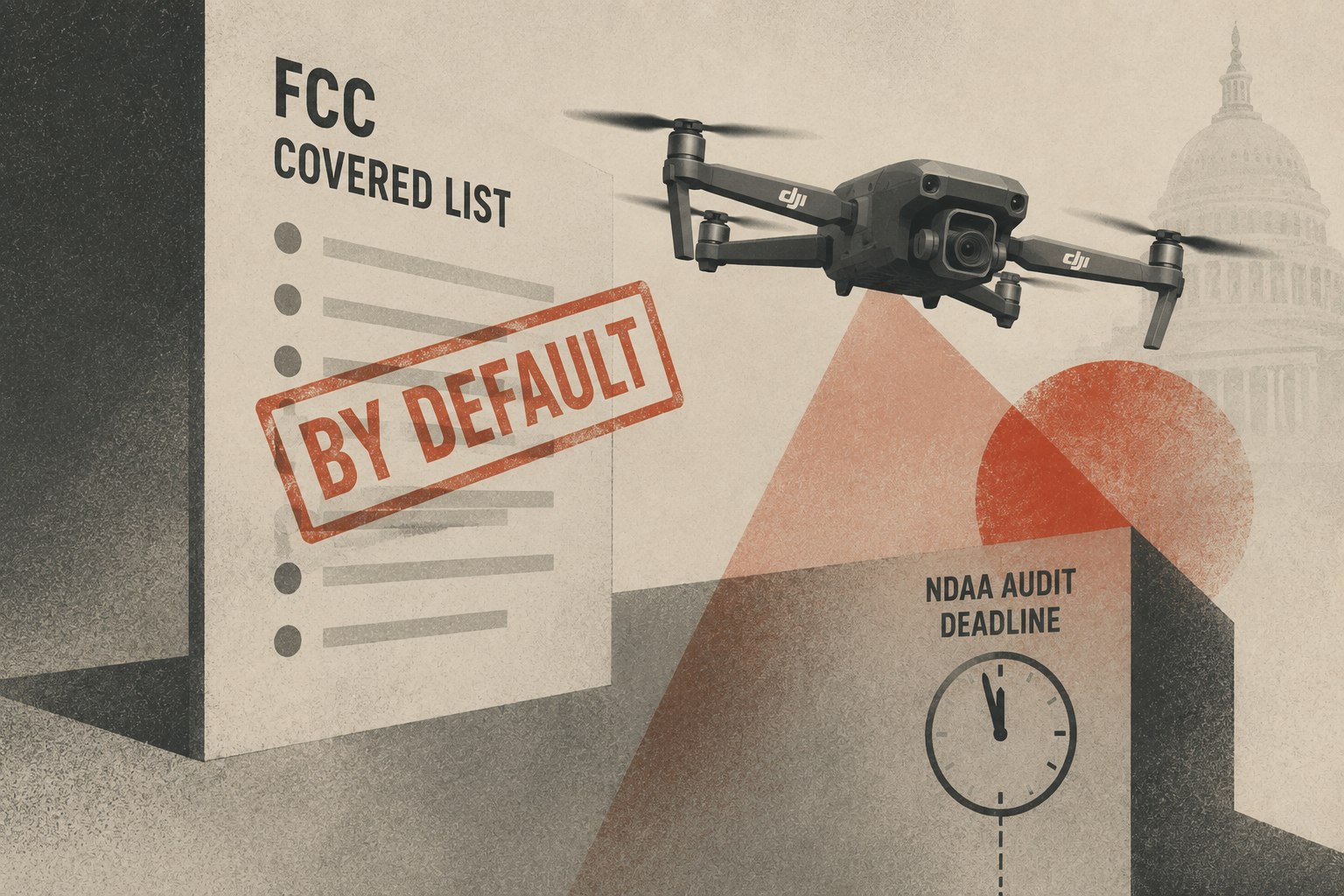 DJI lands on the FCC “Covered List” by default as the NDAA audit deadline passes